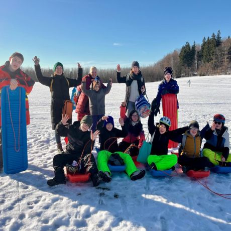 Schlittenspaß am Voithenberg