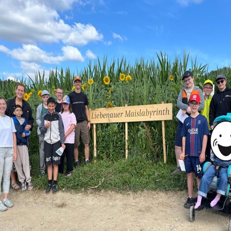 Abenteuer der MS 5 im Maislabyrinth in Liebenau