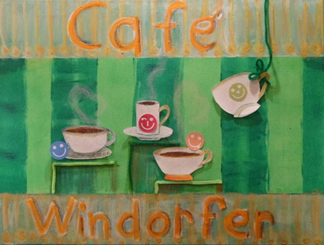 Türschild Cafe Windorfer St. Gunther Cham