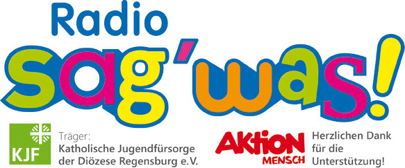 Radio sag was! Schriftzug